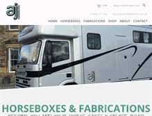 Tablet Screenshot of ajhorseboxes.co.uk